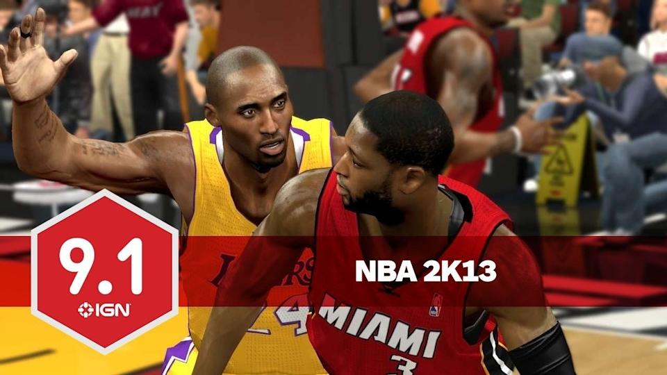 <a href="http://www.ign.com/articles/2012/09/28/nba-2k13-review" rel="nofollow noopener" target="_blank" data-ylk="slk:Reviewed by Ryan McCaffrey;elm:context_link;itc:0;sec:content-canvas" class="link ">Reviewed by Ryan McCaffrey</a><br>28 September 2012<br>It’s both scary and exciting to think how good a game we might get if NBA 2K actually had a serious competitor pushing it to new heights. But even when left with a clear, unobstructed path to the basket, 2K13 throws down a monster jam with this year’s edition – probably the last one developed solely for this generation of consoles. It’s obviously the best hoops game out there, and it might even be the best sports game of all, period.