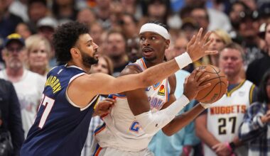 Clank! Nuggets and Thunder combine for 25 points, tied for fewest in 1st quarter of NBA playoff game