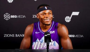 Oscar Tshiebwe returns to Utah Jazz on another two-way contract