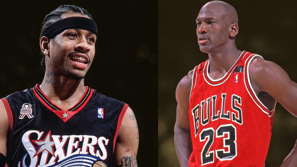 "You try to pick and choose which direction you want to send him at" - Michael Jordan's reaction to rookie Allen Iverson's iconic crossover
