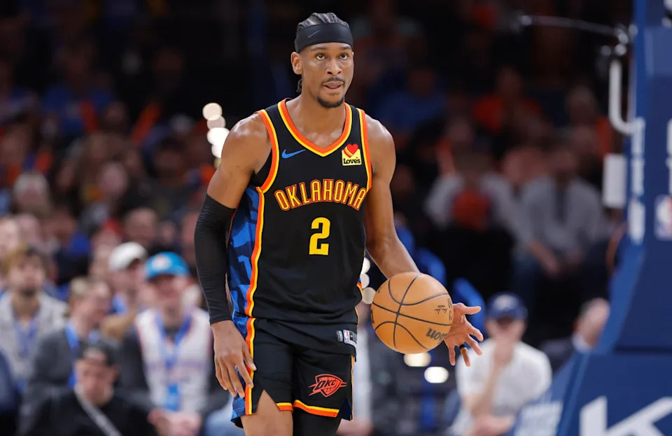 Oklahoma City Thunder guard Shai Gilgeous-Alexander (2)Alonzo Adams-Imagn Images