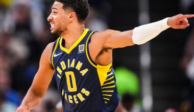 Tyrese Haliburton reacts on Twitch stream