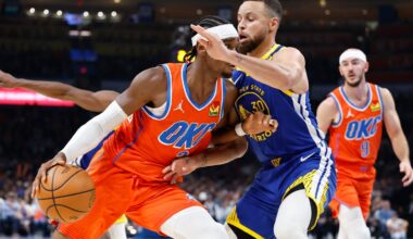 3 national TV games between Thunder, Warriors