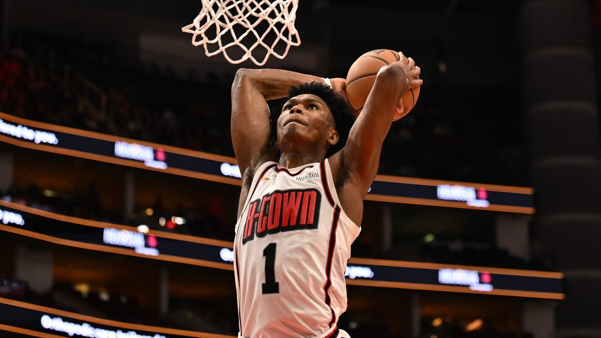 Rockets’ Amen Thompson at No. 7 among NBA shooting guards