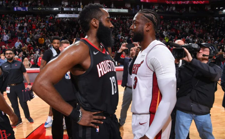 James Harden Dwyane Wade