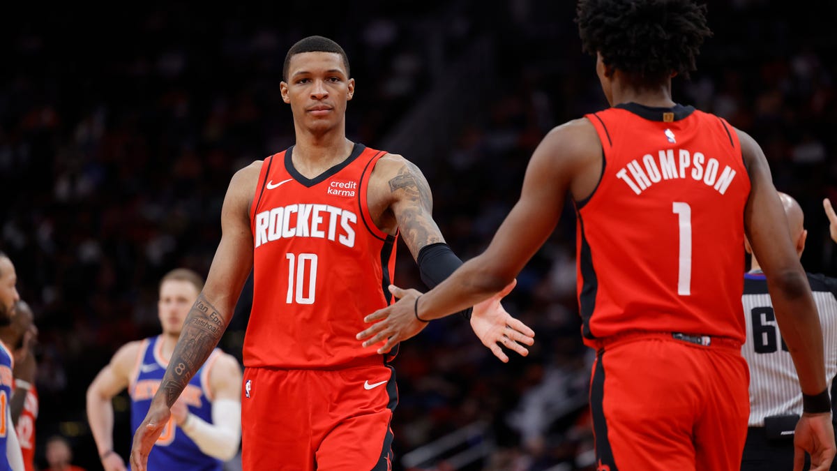 Jabari Smith Jr. explains rare athleticism of Rockets’ Amen Thompson