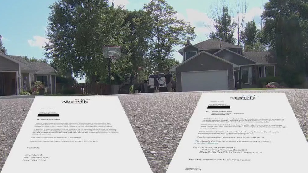 Fight over Albertville family's basketball hoop