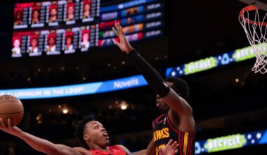 Scottie Barnes, Raptors hold off Hawks 122-119 for just second road win of season