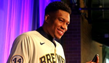 Giannis Antetokounmpo tells Sal Frelick, Brewers ‘don’t stop’ winning