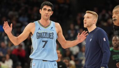 Santi Aldama playing for Spain in 2025 FIBA EuroBasket