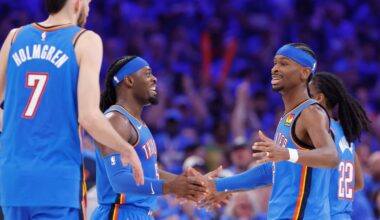 Looking at all 34 national TV games for OKC Thunder in 2025-26 season