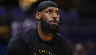 LeBron James posts image of himself with Clippers logo in background