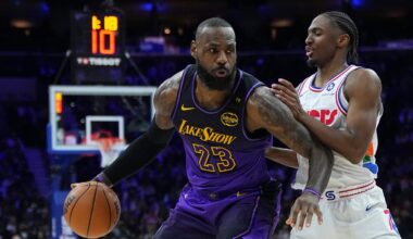 Sixers star Tyrese Maxey marvels at LeBron James' fitness regimen