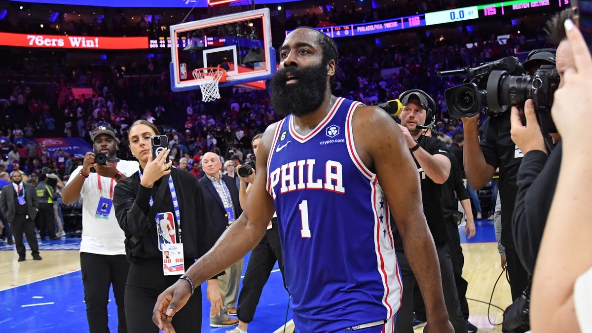 Former Sixers star James Harden ranked top-7 point guard in NBA