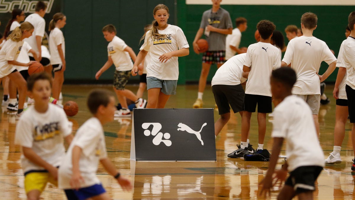 Tyrese Haliburton shows off a new colorway of the PUMA Hali 1s