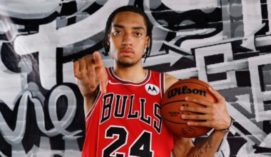 Noa Essengue pulled up to fan fest outside United Center