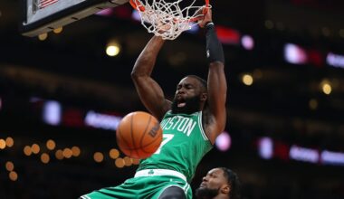 Jaylen Brown visits old middle school, shares path from GA to Celtics