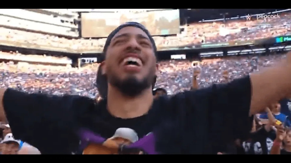 Tyrese Haliburton at SummerSlam.