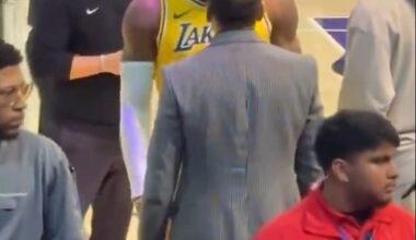 Cameras caught LeBron James having a heated exchange with Stephen A. Smith in March