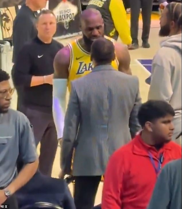 Cameras caught LeBron James having a heated exchange with Stephen A. Smith in March