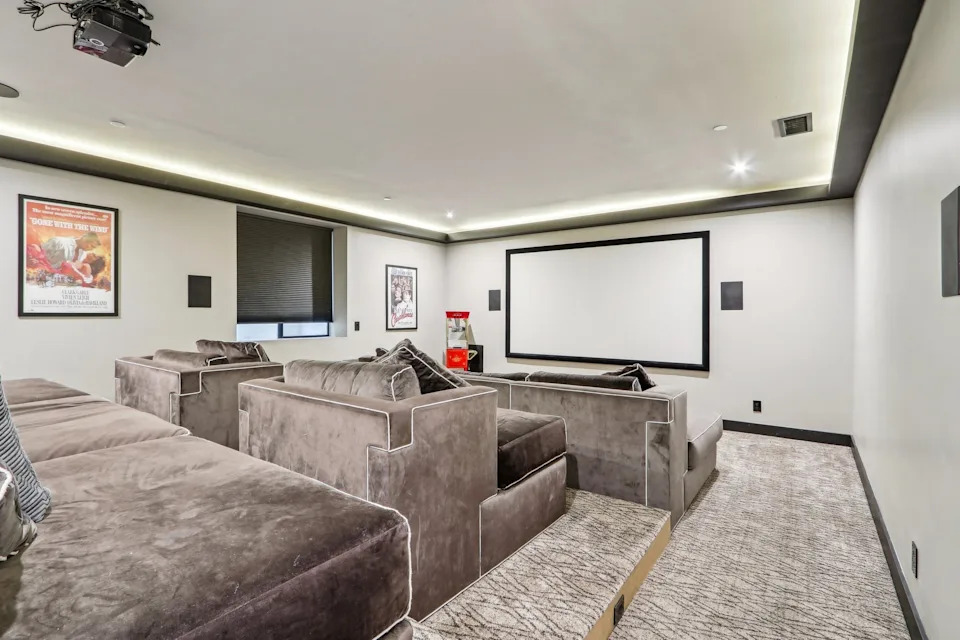 Their is also a chef's kitchen with state-of-the-art appliances and stone countertops.