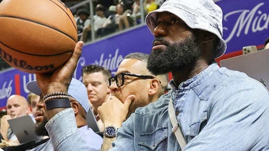 LeBron James’s agent Rich Paul released a cryptic statement calling out the player’s desire to be in a championship-ready team.(Getty Images via AFP)