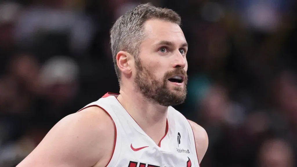 Kevin Love playing for Miami Heat