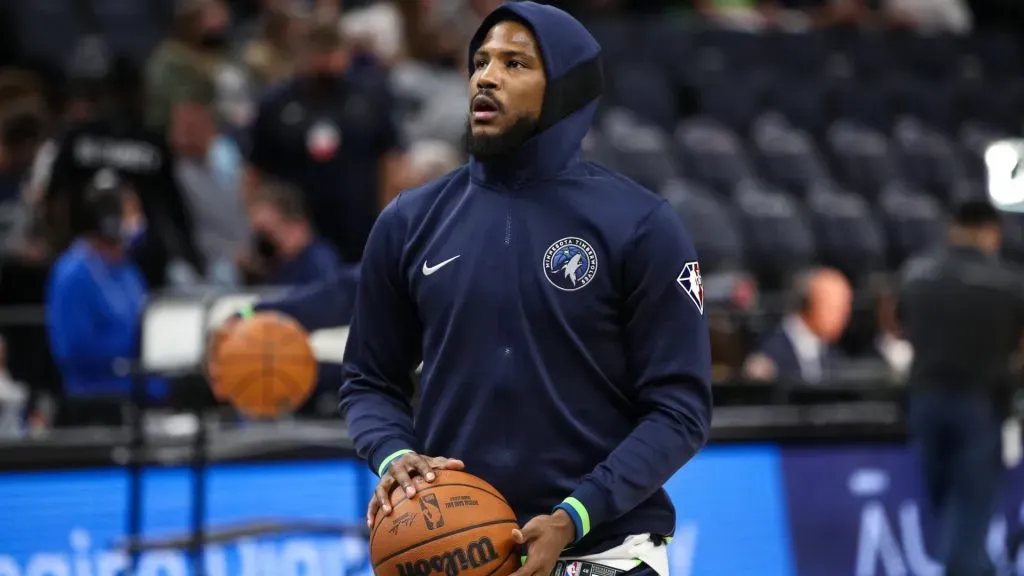 Malik Beasley #5 of the Minnesota Timberwolves warms up before the start of a preseason game. (David Berding/Getty Images)