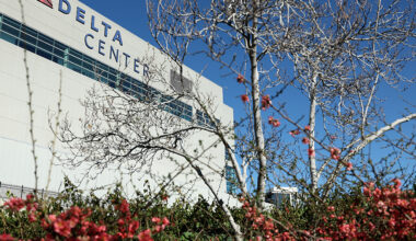 Utah Jazz Utah Mammoth Delta Center 2025-26 season...