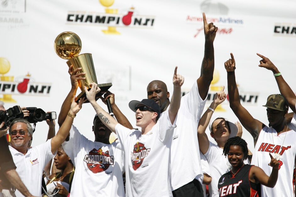 Miami Heat won their first ever NBA championship in 2006