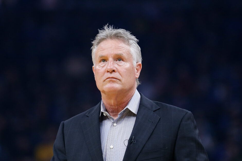 Philadelphia 76ers head coach Brett Brown