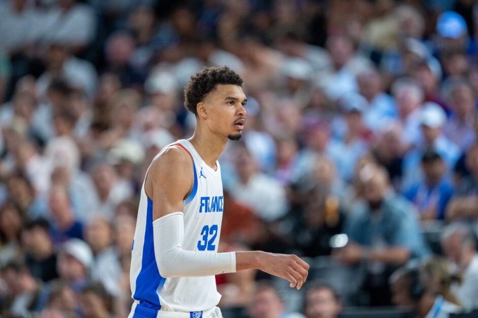 Victor Wembanyama playing for France