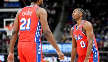 Tyrese Maxey reveals what it has been like playing alongside Joel Embiid on the 76ers, 'I'm just...'