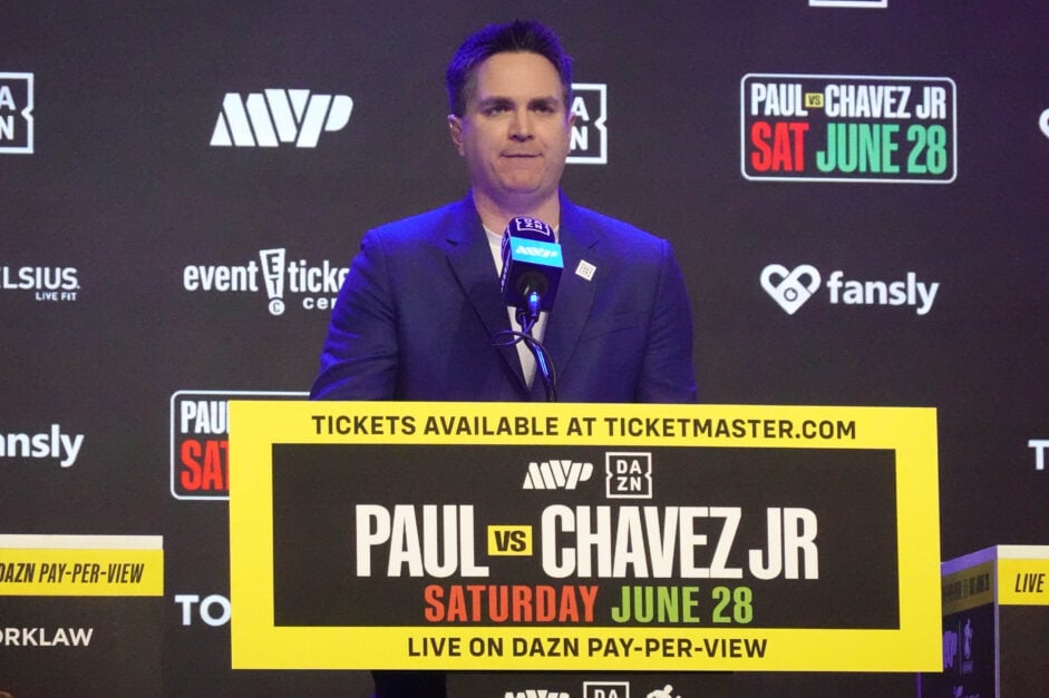 Chris Mannix at the Jake Paul Julio Cesar Chavez Jr. Press Conference