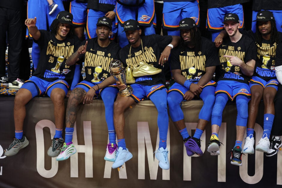 Shai Gilgeous-Alexander and the rest of the championship-winning OKC Thunder squad.