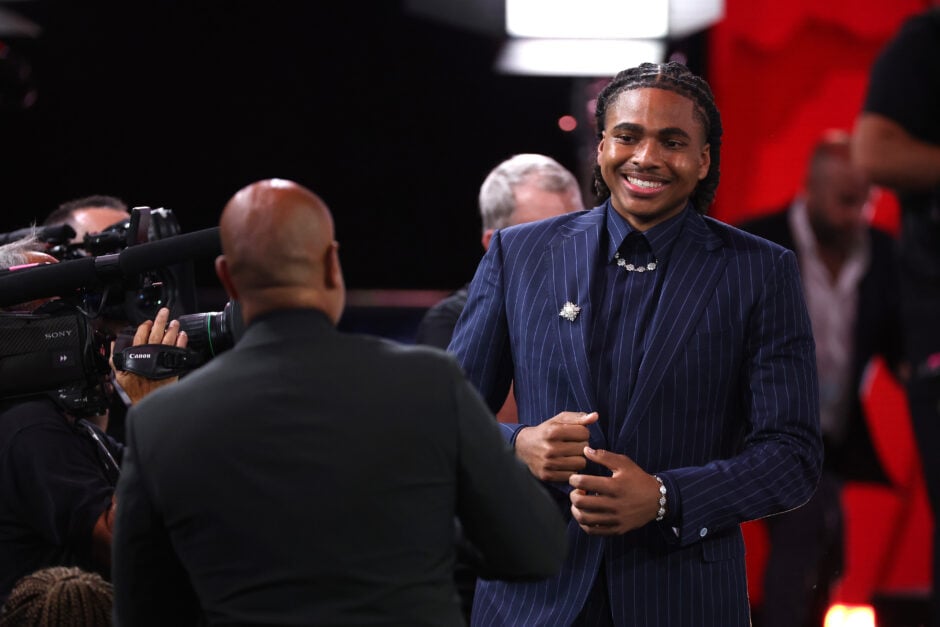 Toronto Raptors' draft pick Collin Murray-Boyles