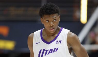 Ace Bailey #19 of the Utah Jazz