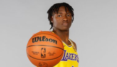 LA Lakers fans react to rookie Adou Thiero back in training after NBA Summer League absence