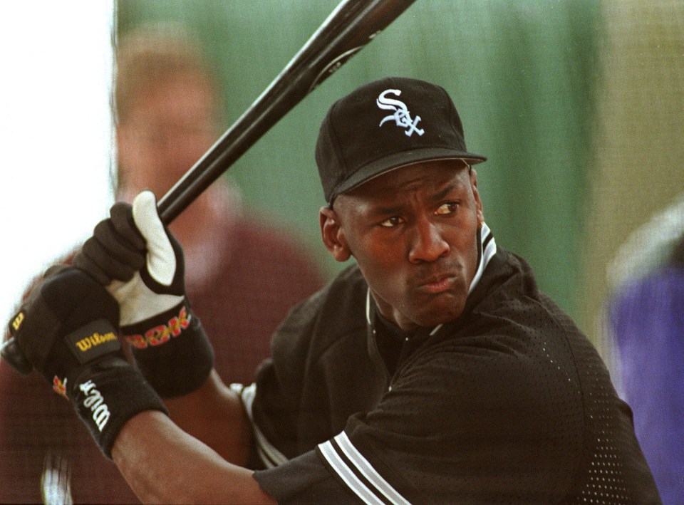 In 1994 Jordan got a taste of baseball action
