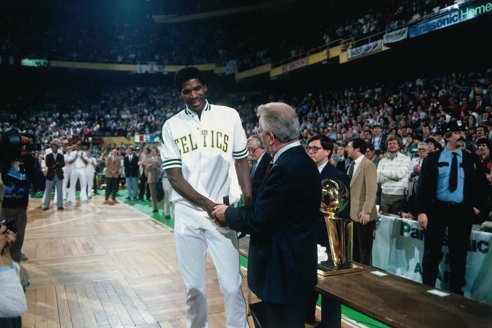 Parish won the NBA championship in his first season with the Celtics