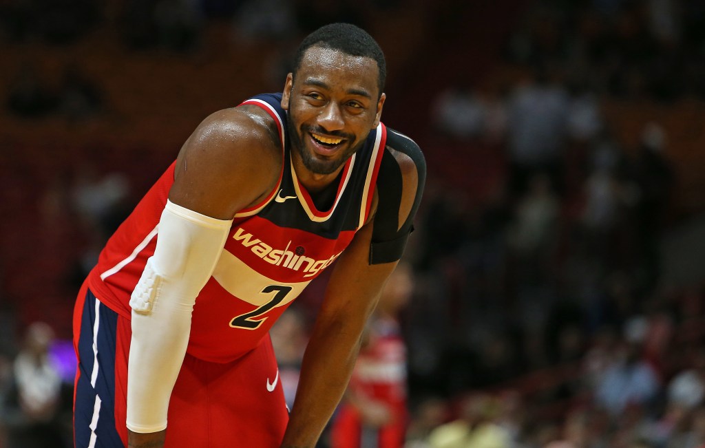 John Wall with the Wizards in 2017.