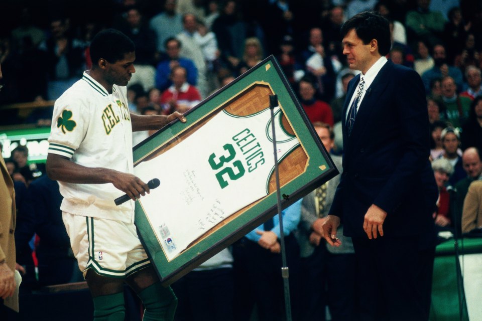 Paris had his jersey retired with the Celtics in 1994