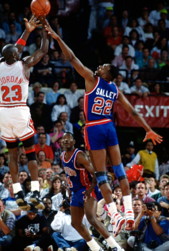 The Bulls great and Salley faced off as opponents, too