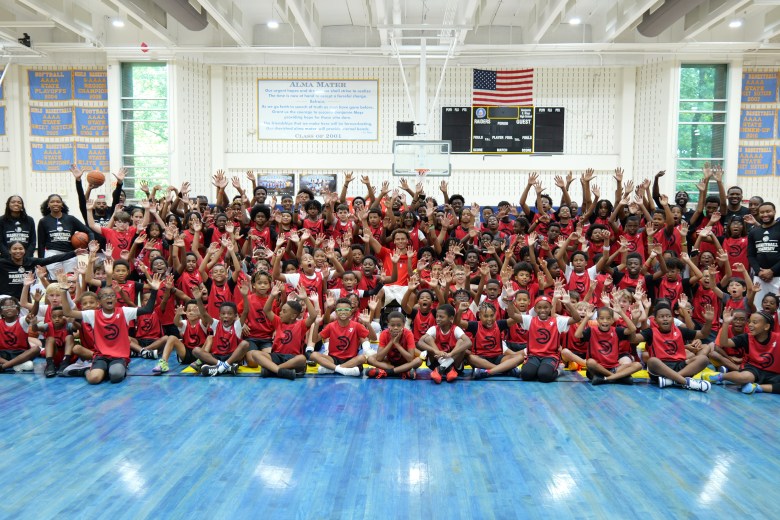 The Atlanta Hawks Basketball Academy wrapped its round of 2025 Jr. Hawks Summer Camps on July 17 (Photo courtesy of Atlanta Hawks).