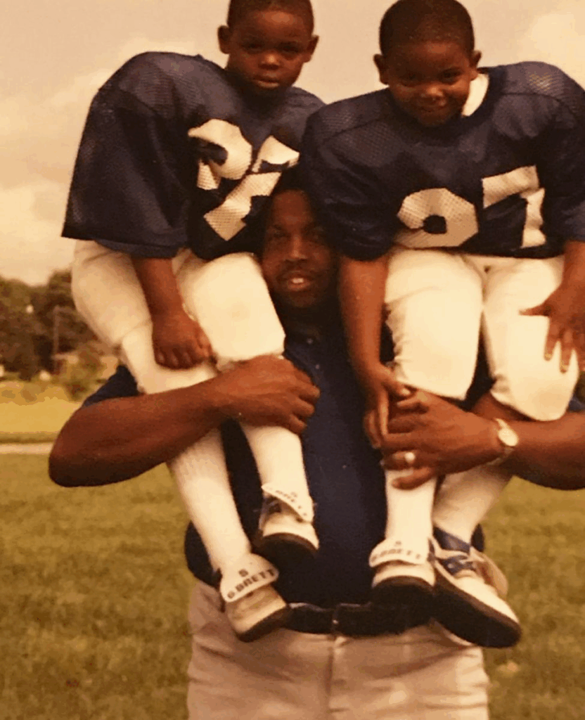 Alvis Johnson and his sons Derrick and Dennis (Courtesy of the Johnson Family)