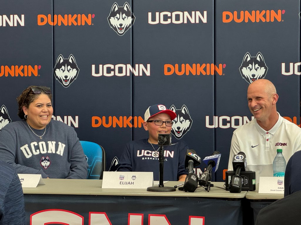 UConn signs 12-year-old Elijah Randolph through Team IMPACT