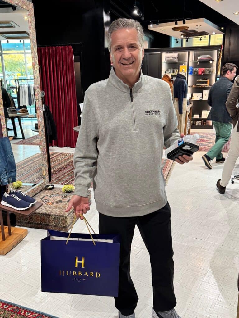 John Calipari, Arkansas basketball, Hubbard Clothing Co.