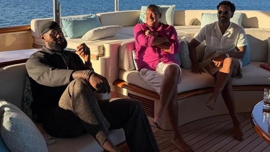 Misko Raznatovic in conversation with NBA legend LeBron James. (Instagram/ misko4raznatovic)