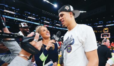 Katy Winge scores award, fans in roles with Denver Nuggets