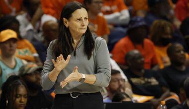 Chicago Sky forward Isabelle Harrison (20) goes to the basket against the Connecticut Sun during the second half of a basketball game at Wintrust Arena